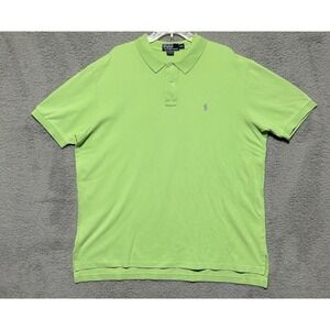 Polo Ralph Lauren Polo Shirt 2XL‎ Short Sleeve Green Apple Academia Golf Preppy